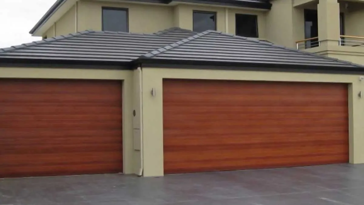 double door roll up garage door