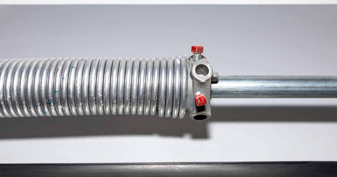 garage door spring that needs repair